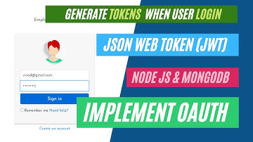 🔴 Login Form Signing In User with JWT OAuth Token using NodeJS & MongoDB in Hindi in 2020