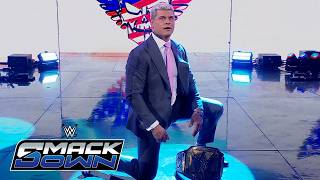 New Undisputed Wwe Chdanion Cody Rhodes Entrance Wwe Smackdown March 13 2026