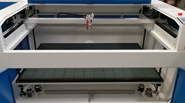LM-1390-1 CO2 Laser Machine honeycomb table with up-down table