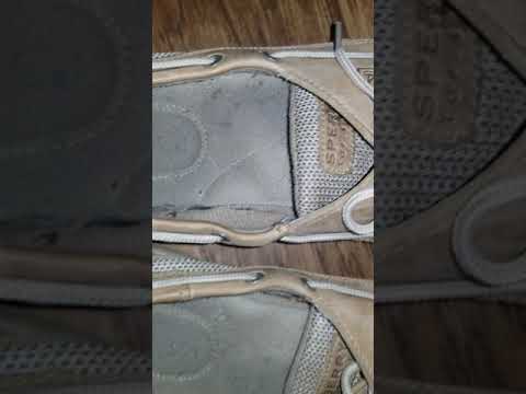 Size 12 worn dirty boat shoes up for auction
