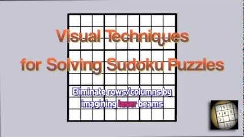 Solving Sudoku Puzzles with Visual Techniques - 1