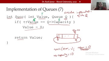 COMP2321 - Queues 8 - FrontAndDequeue. Dr. Radi Jarrar