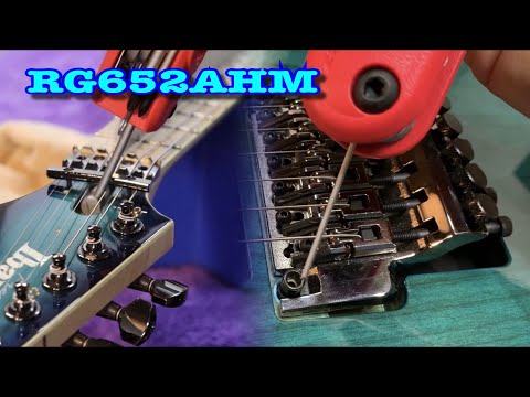 Ibanez Prestige RG652AHM Truss Rod & String Height Adjustment (Edge Locking Tremolo)