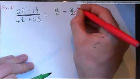 Simplify Complex Fractions with Mixed Numbers