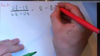 Simplify Complex Fractions with Mixed Numbers