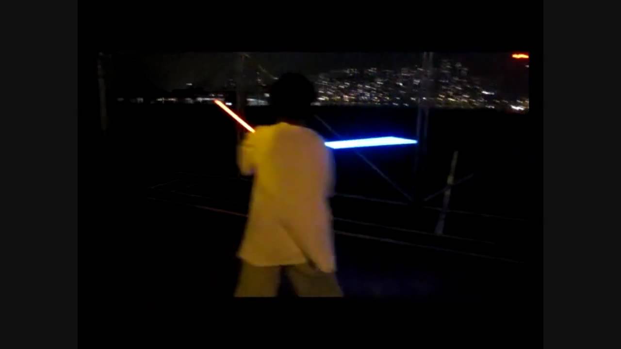 Lightsabers fight (We use Utra FX sabers) in Victoria Habour.