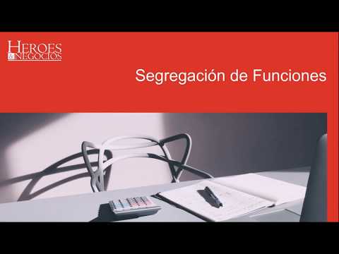 Video: ¿Es la segregación de funciones una debilidad material?