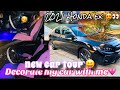 DECORATE MY NEW CAR WITH ME + CAR TOUR 🥳! - 2021 Honda Civic ex hatchback 👀😝
