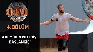 Survivor 2018 4Bölüm Ademden Müthiş Başlangıç İkide Iki Yaptı