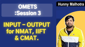 INPUT OUTPUT for NMAT & IIFT | Tricks to solve them quickly