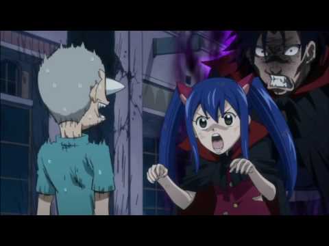 Fairy Tail - Gajeel and Wendy scaring people
