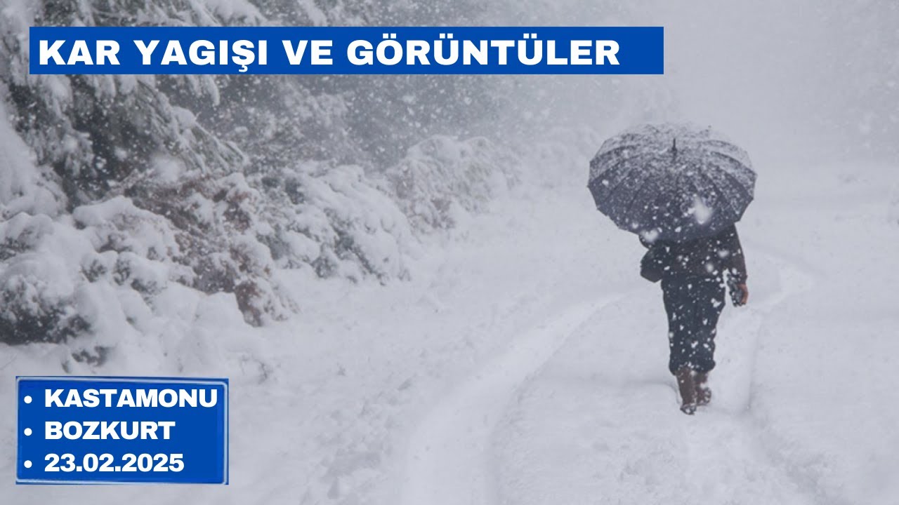 Kastamonu Bozkurt Muhteşem Kar Görüntüleri 2025