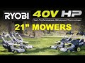 RYOBI 40V HP Brushless 21" Mowers