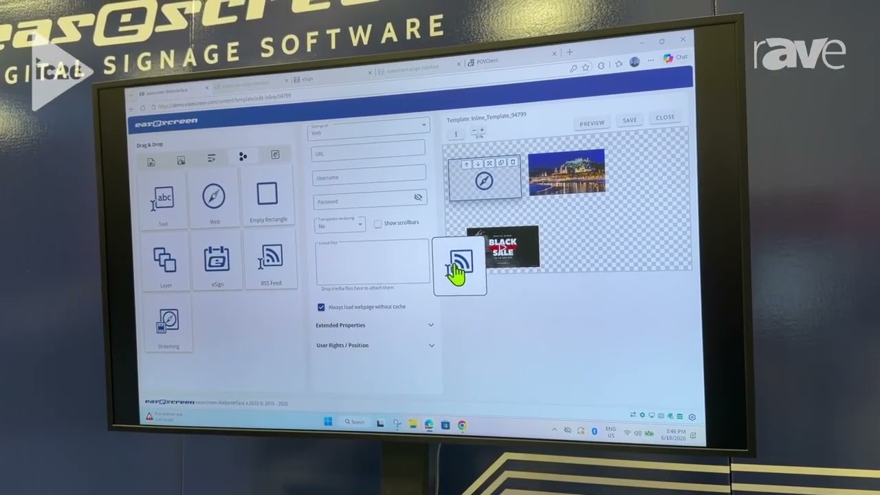 InfoComm 2026: Easescreen Demonstrates Template Creation Using Easescreen Software