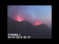 Stromboli volcano - elevated activity 5-6 July 2019