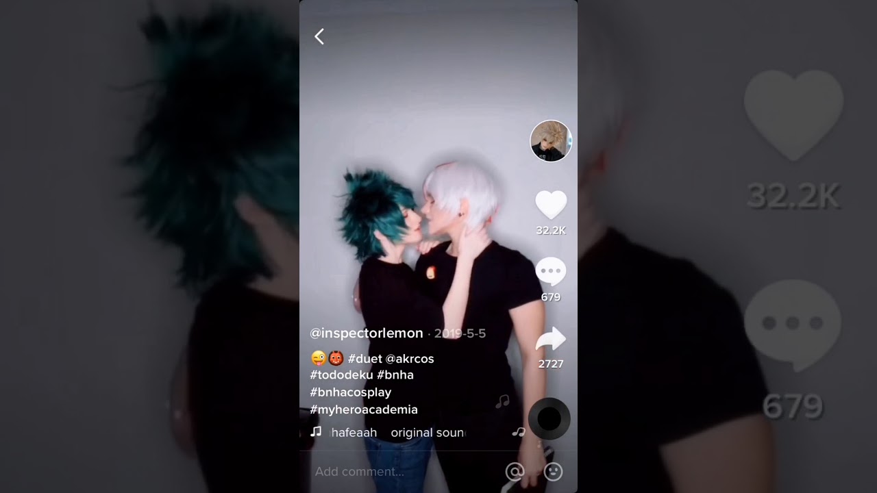 TikTok of AKrCos and Lemon Lemon