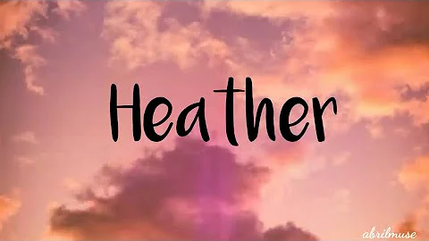 Conan Gray - Heather (Lyric Video)