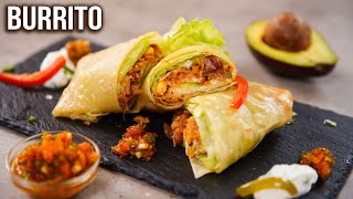 Burrito Recipe How To Make Burrito At Home Mexican Burrito Wrap Easy Veg Wrap Recipes Ruchi