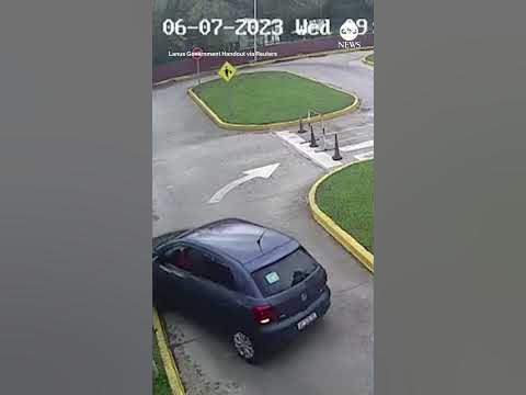 Motorist flips cars onto side during driving test | ABC News - YouTube