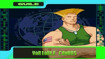 V-Guile V-ism Variable Combos VCs - Street Fighter Alpha 3 SFA3 Upper/Max