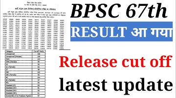 bpsc result 2022 | bpsc cutoff 2022| BPSC 67th Result|BPSC Result Update tuday | Bihar Result