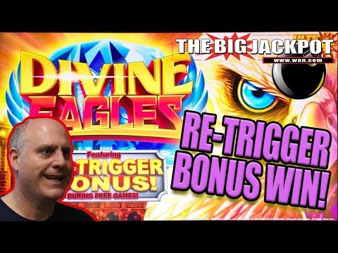 $20 SPINS / RE-TRIGGER 🦅BONUS JACKPOT on DIVINE EAGLES 🦅 | The Big Jackpot