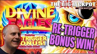 $20 SPINS / RE-TRIGGER 🦅BONUS JACKPOT on DIVINE EAGLES 🦅 | The Big Jackpot