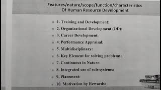 Concept of Human Resource Development (HRD)