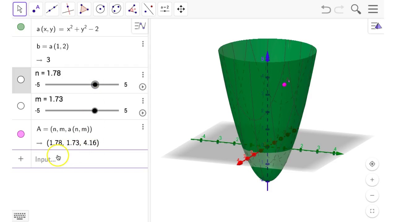 3d Graphing Point And Sliders Youtube