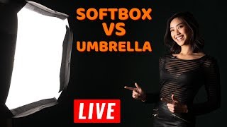 Umbrella vs Softbox  LIVE Photoshoot