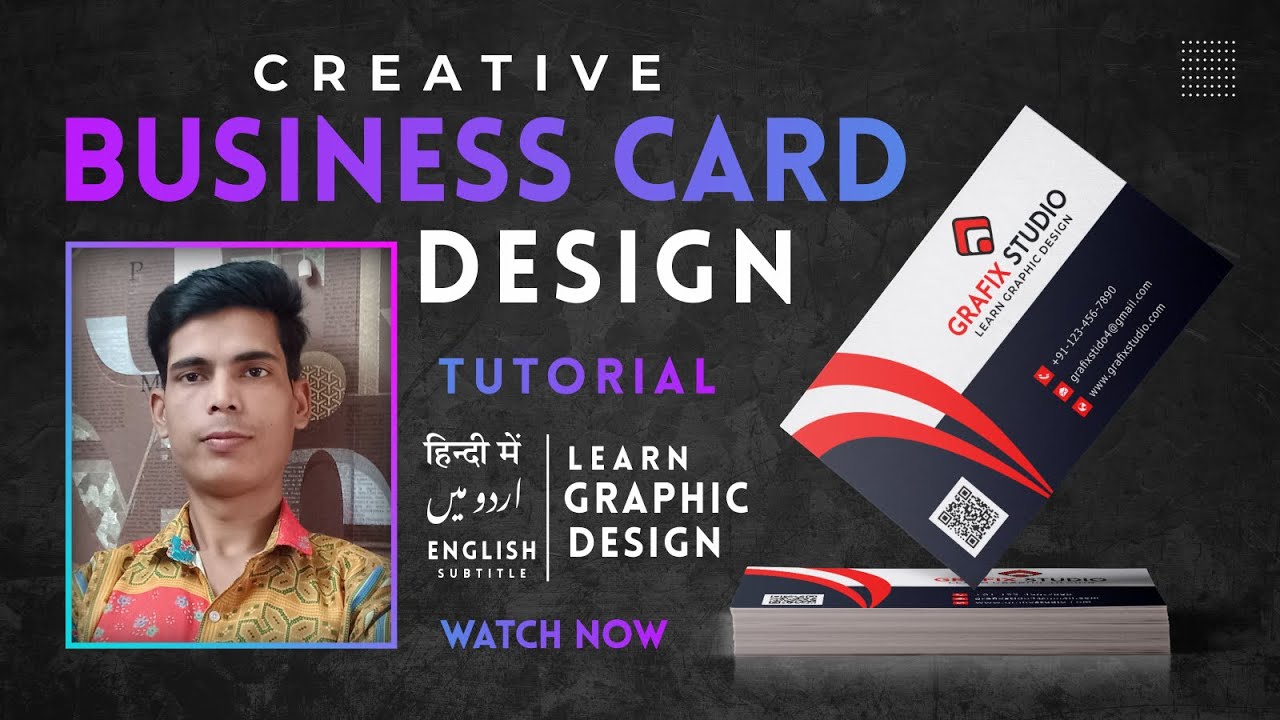 Create Business Card Design | CorelDraw  Tutorial | Learn Graphic Design | Grafix Studio by Nik