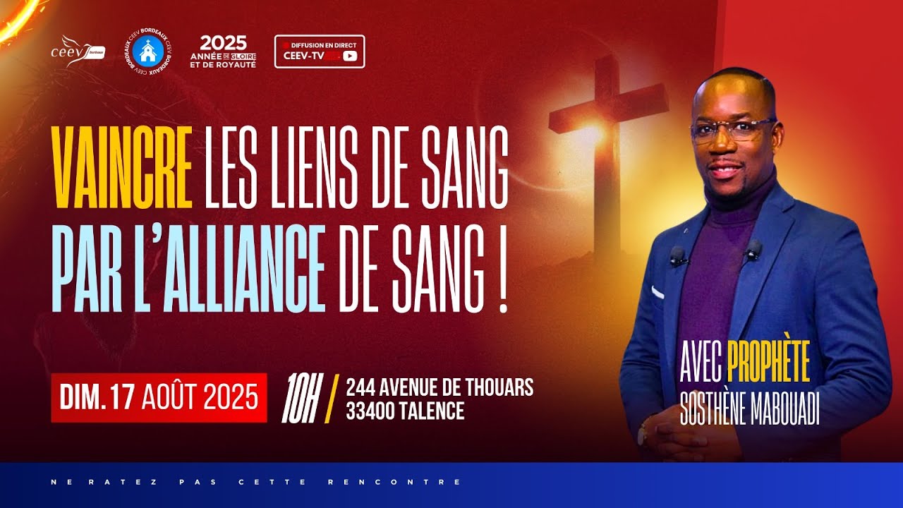 Vaincre les liens de sang par l'Alliance de sang ! I Prophète Sosthène MABOUADI
