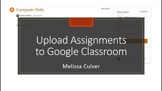 Upload to Google Classroom