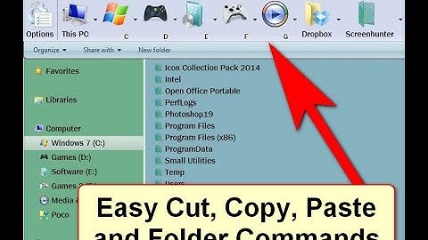 How to Create cut, copy, paste, Commands on Toolbar| *Very Easy*