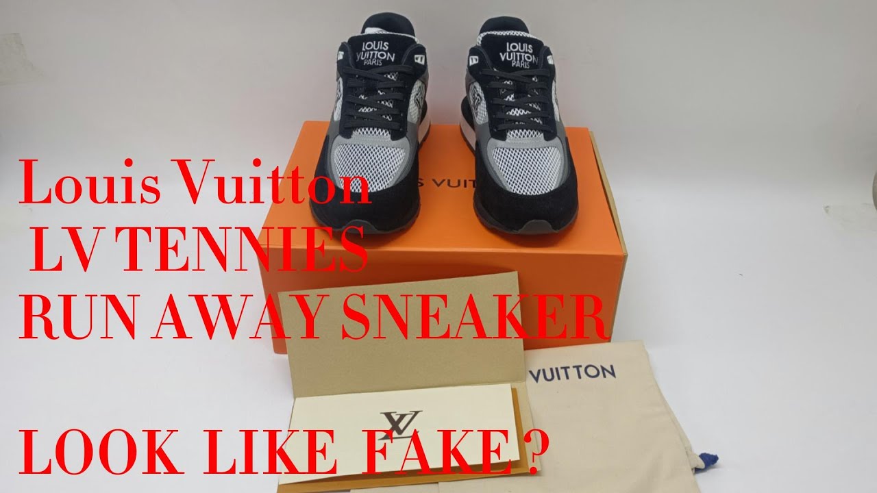 Louis vuitton run away sneaker black size 38