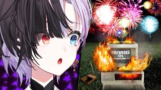 Setting off 1,000 FIREWORKS in my PC (worrying) by Rin Penrose Ch. idol-EN 25,831 views 3 months ago 8 minutes, 17 seconds