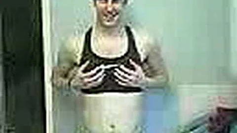 Steven Hoehne in a sports bra