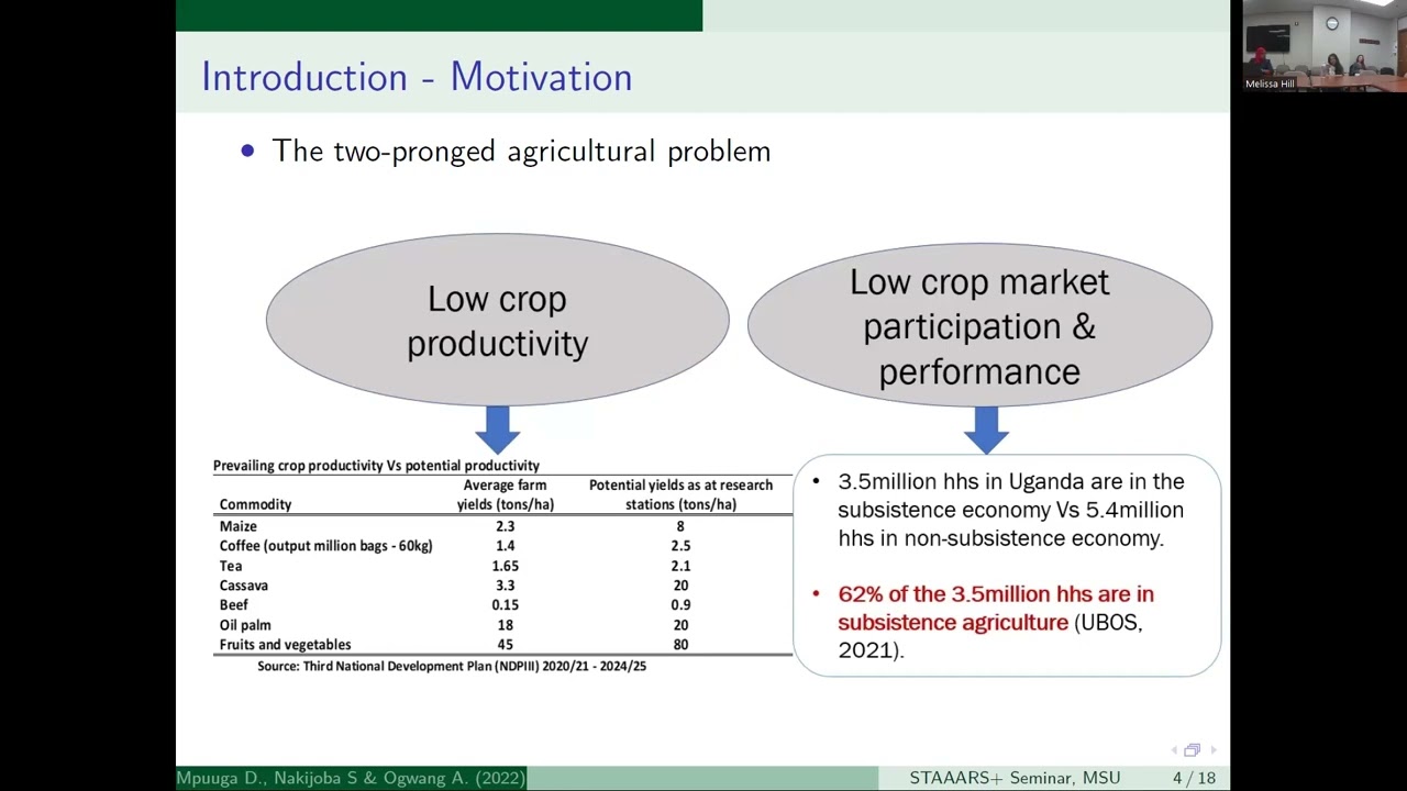 Research presentation from the EPRC fellows in the STAAARS+ program  September 2022