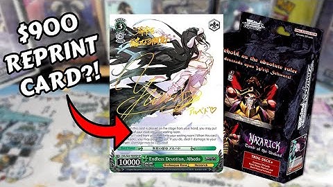 ALBEDO SILVER SIGNATURE?! Weiss Schwarz Overlord Trial Deck Reprint Opening