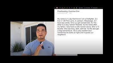 Proofreading:  Exercise & Practice, One