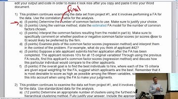 Applied Multivariate Statistical Analysis - Class #16