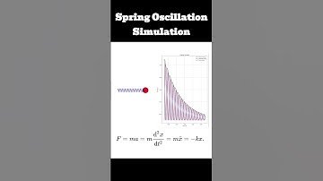 Spring-Mass Oscillation Simulation  #maths