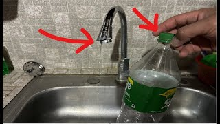 How to fix a leaking faucet with soda cap /ASMR