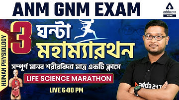 ANM GNM 2022 | 🔥 Marathon Human Physiology In Bengali | Physical Science | Life Science Preparation