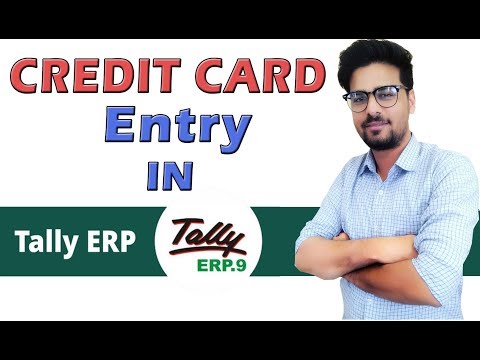 Credit Card Entry In Tally ERP 9 | credit card entry in tally