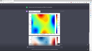 ChatGPT interpolates and creates a map with data from a climate table