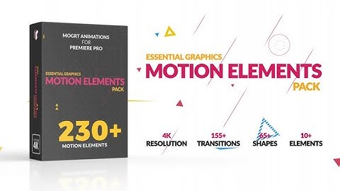 Motion Elements Pack Motion Graphics Templates