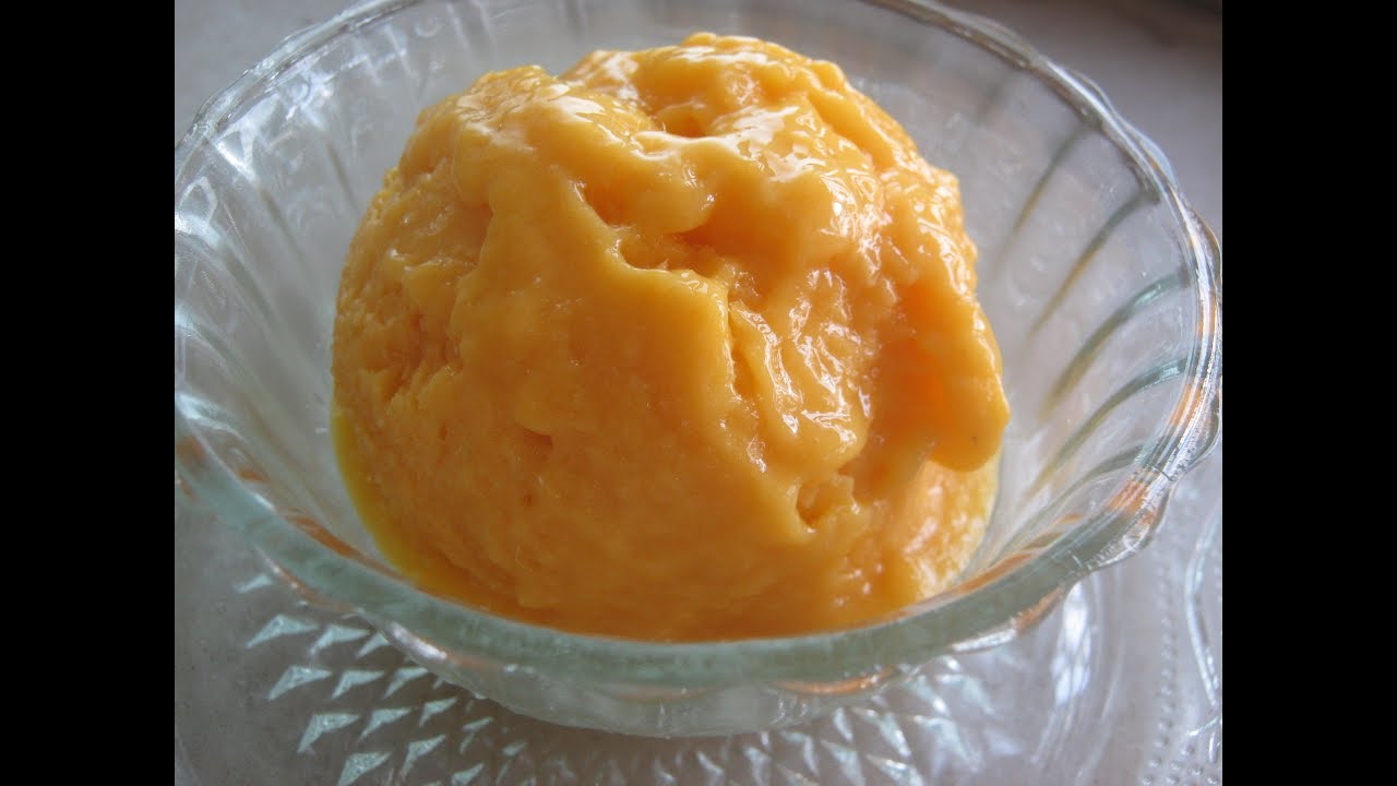 How to make Frozen Mango Yogurt// No ice-cream machine Frozen yogurt// Easy Frozen Yogurt