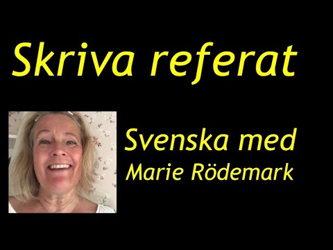 Напишите резюме - практика для национального теста - шведский 1, 2, 3 - практика шведского языка