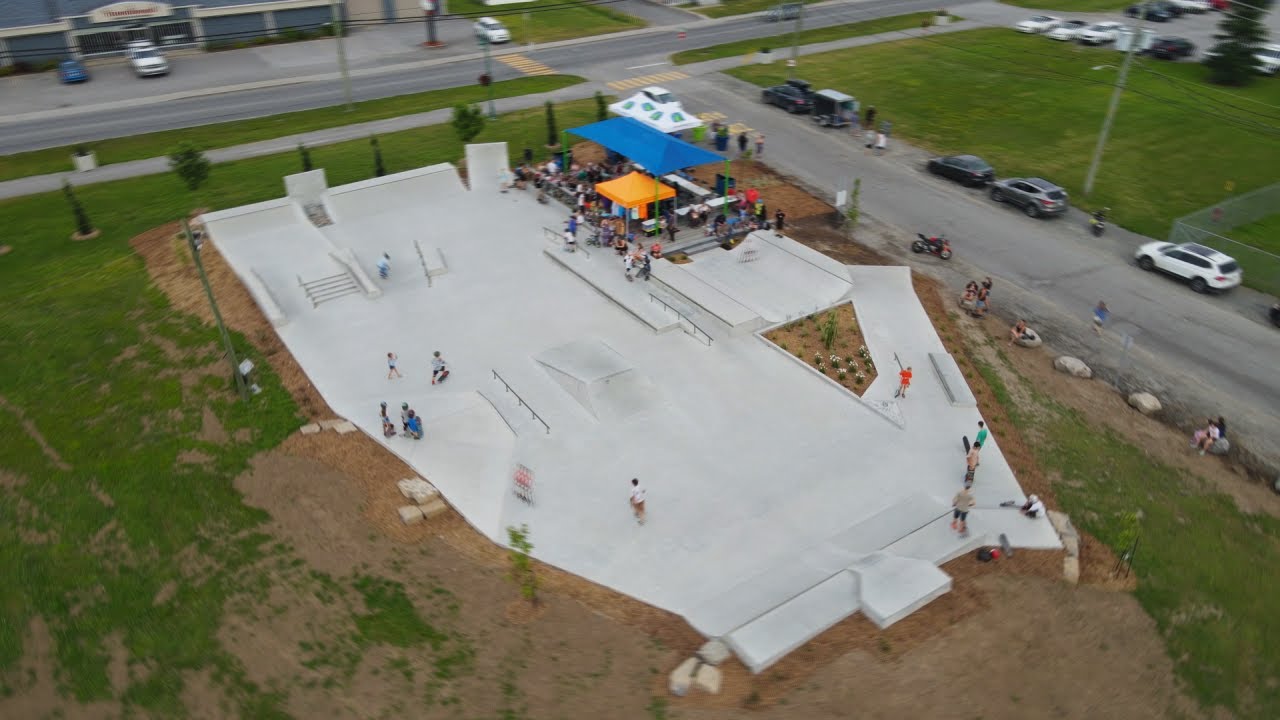 Inauguration du Skatepark à SaintLinLaurentides YouTube